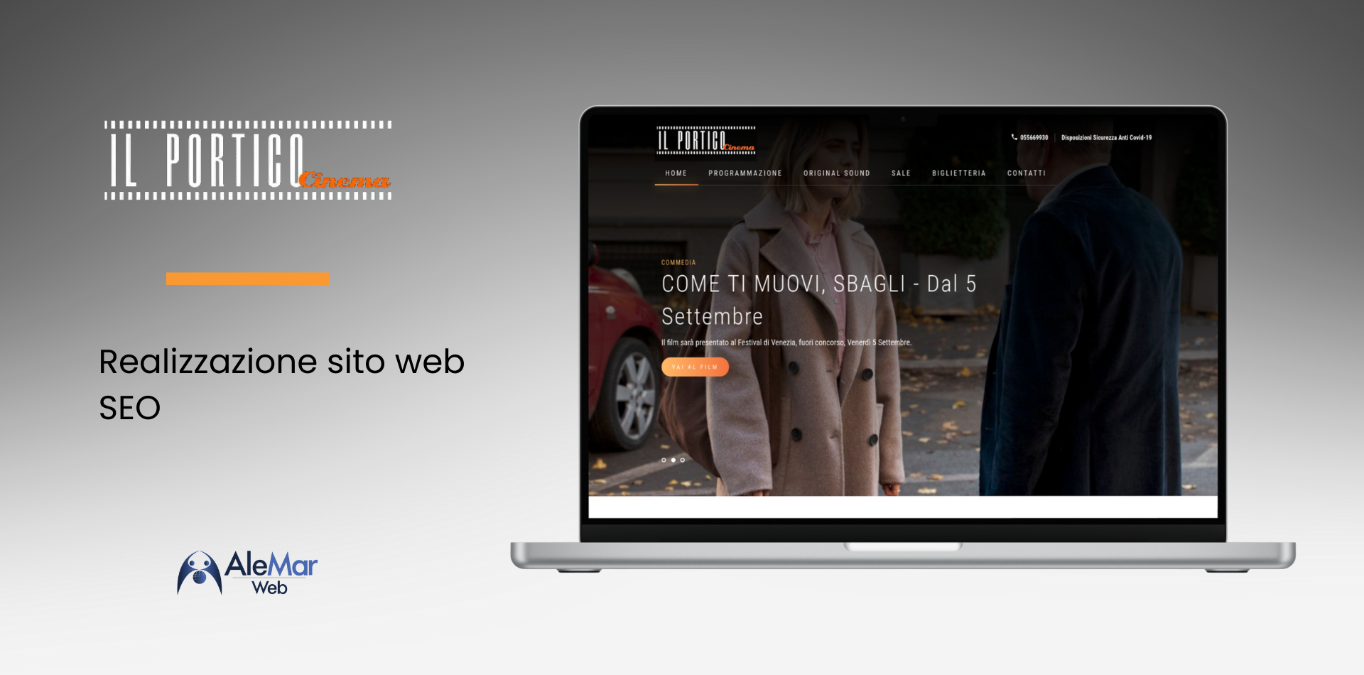 Cosa AleMar Web ha fatto per cinema Il Portico: sito web e seo