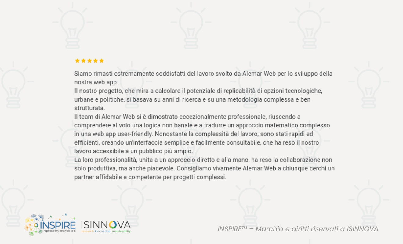 Software web based per Isinnova