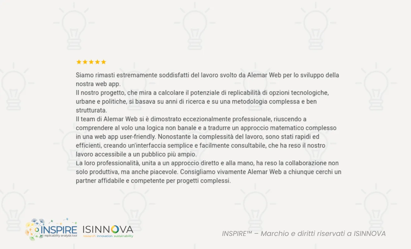 Dashboard Software Isinnova