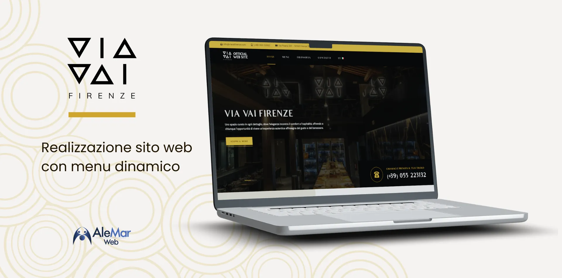 Sito web ristorante Via Vai Firenze