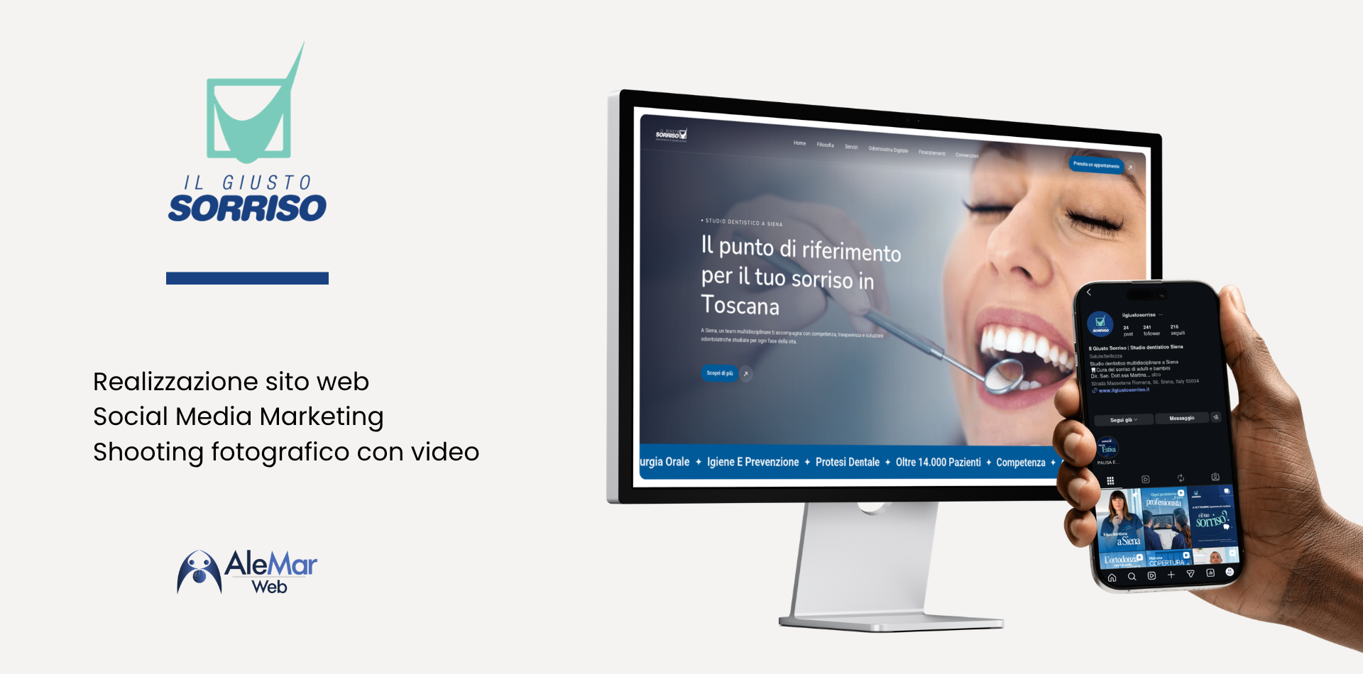 Servizi web per studio dentistico Siena
