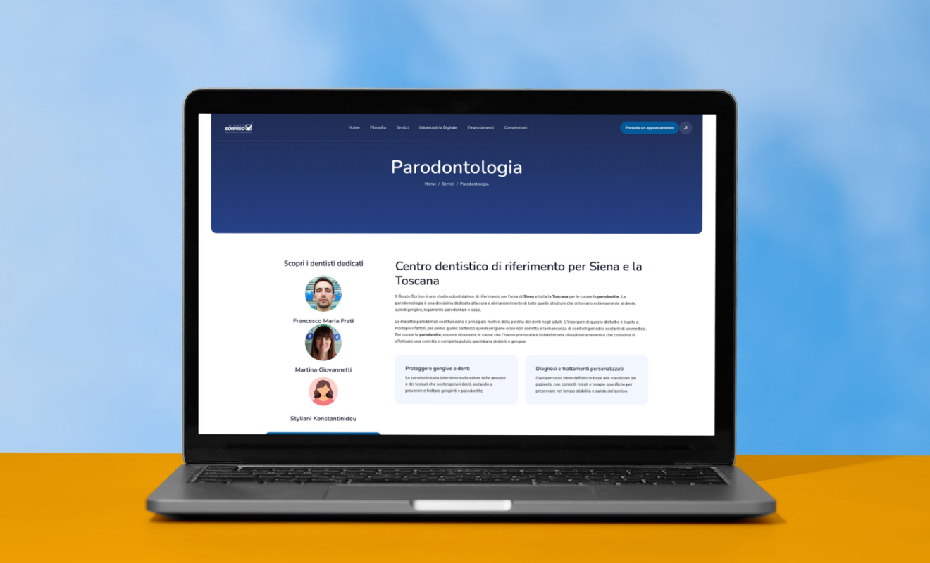 Sito web per studio dentistico a Siena
